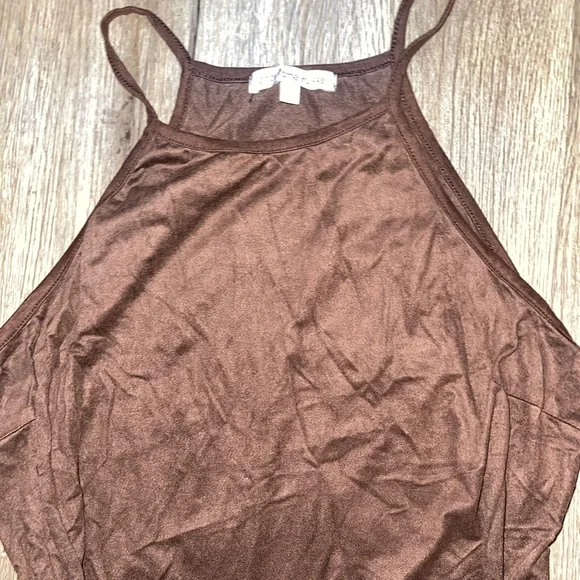 BROWN BODYCON DRESS - Picture 2 of 3